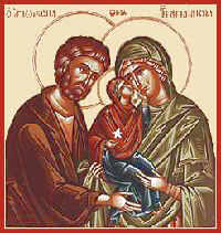 Anna und Joachim mit dem Jesuskind